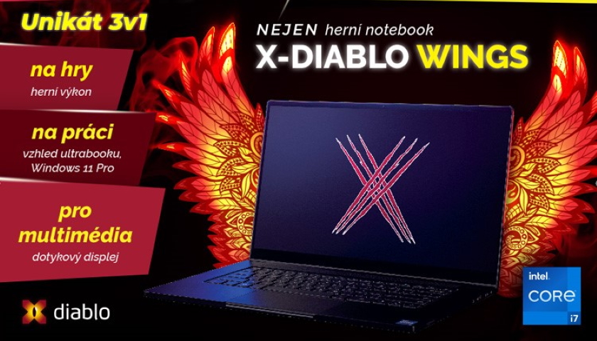 První notebook X-Diablo na trhu