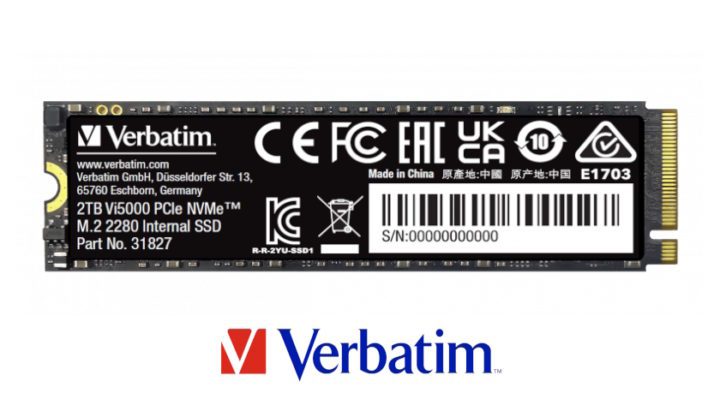Interní NVMe M.2 SSD disky Verbatim Vi5000