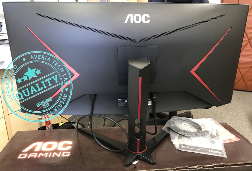 Zakřivený herní monitor AOC CU34G2XE back