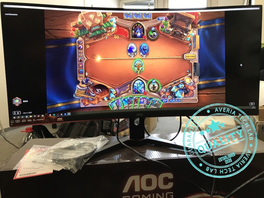Zakřivený herní monitor AOC CU34G2XE game
