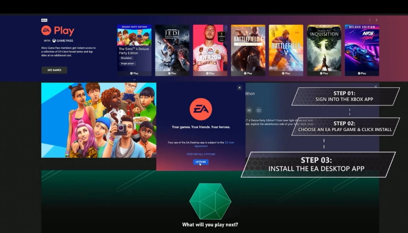 EA Play Xbox game pass