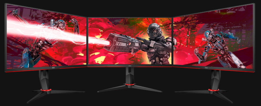 3 herní monitory AOC 27G2U5