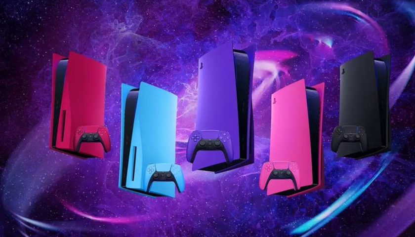 Sony uvedlo oficiální barevné bočnice pro PS5