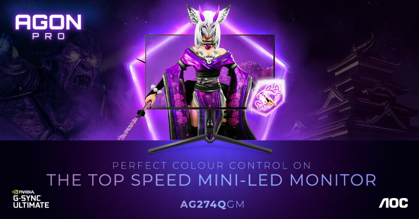 Herní mini LED QHD monitor AGON PRO s 300 Hz odezvou Herní mini LED QHD monitor AGON PRO s 300 Hz odezvou
