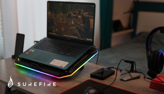 Chladicí podložka pro notebooky s RGB SureFire Bora X1