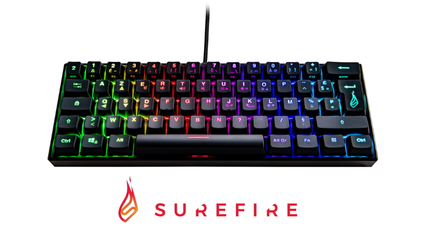 Se čtyřmi novými klávesnicemi SureFire při hře rozhodně zazáříte