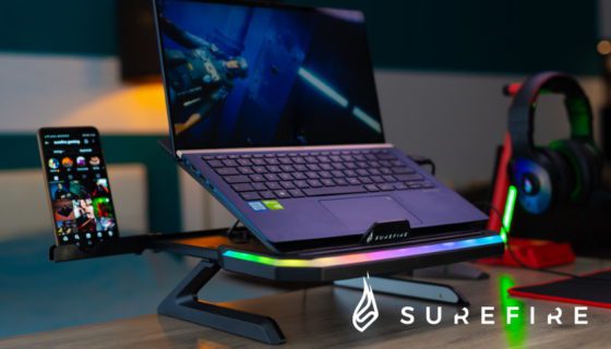 Dvouúrovňový stojan pro notebook SureFire Portus X1