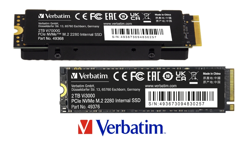 Verbatim: Nové interní PCIe NVMe M.2 SSD disky