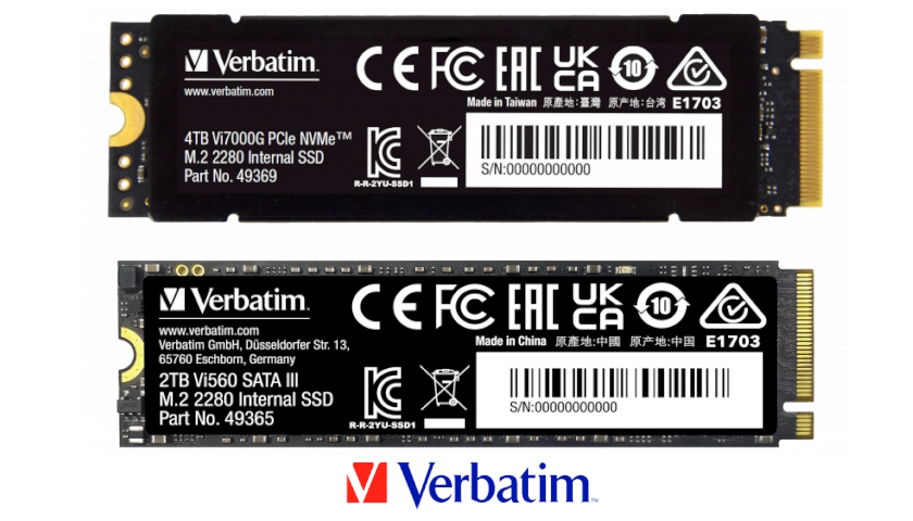 Verbatim navyšuje kapacity interních SSD disků