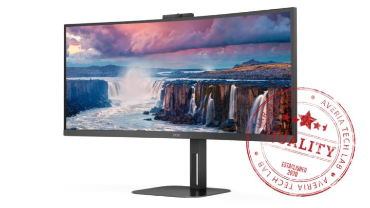 Prohnutý ultraširoký monitor AOC CU34V5CW/BK