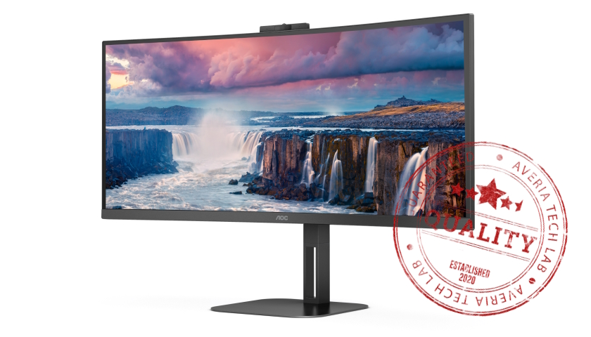 Prohnutý ultraširoký monitor AOC CU34V5CW-BK