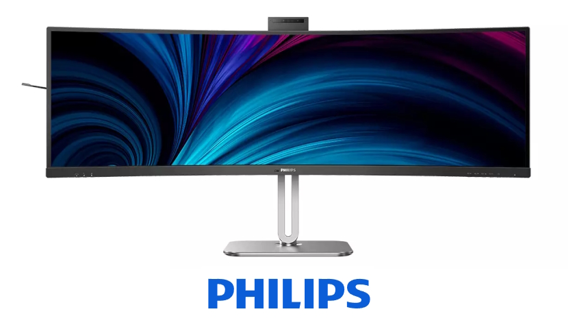 Superširoký monitor Philips s podsvícením Busylight