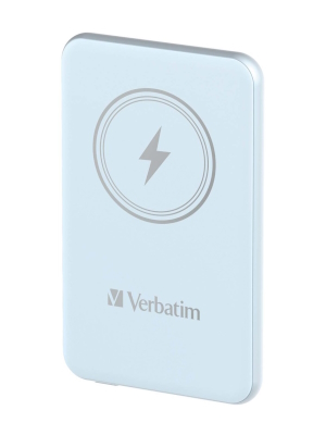 Verbatim Charge 'n' Go Magnetic Wireless Power Bank blue
